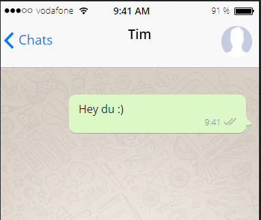 WhatsApp Chat Beispiel